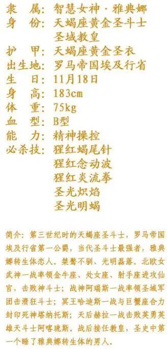 《圣斗士星矢》你绝对未曾见过十三位“黄金圣斗士”！不得不服！