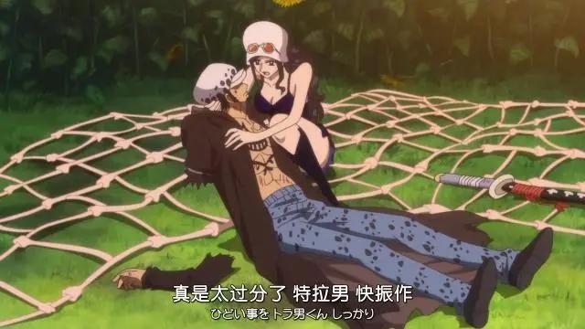 海贼王剧场版：罗宾和罗再互动，索隆的头更绿了，网友：我反对