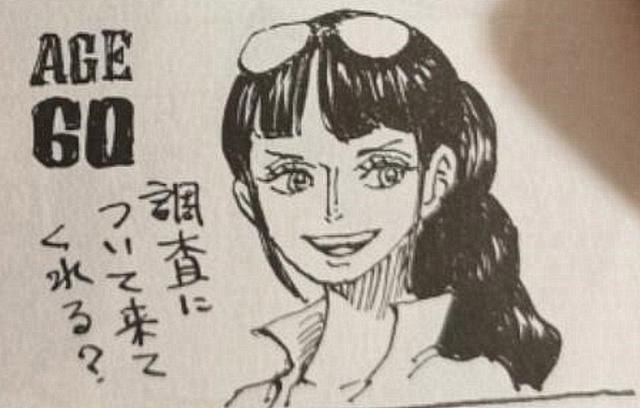 海贼王100卷SBS：尾田画未来的罗宾，40岁像老太婆，60岁像人贩子