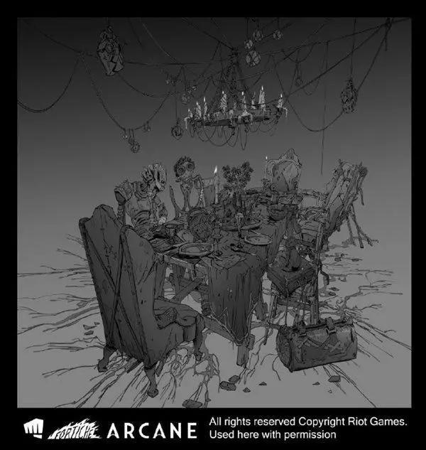 《英雄联盟：双城之战》场景手稿臻品果然精益求精