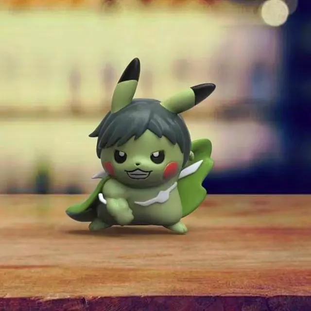 《复仇者联盟》变装皮卡丘手办：雷神像金毛狮王拿着大锤，萌翻天