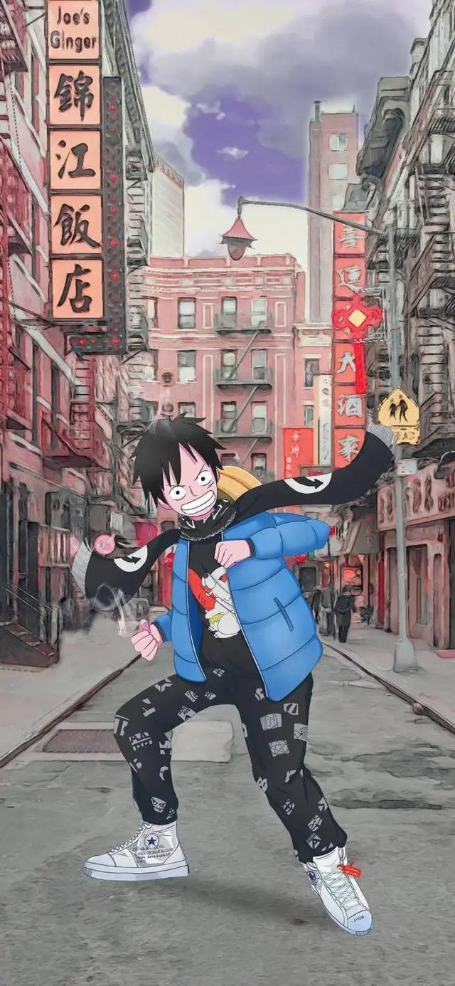 海贼王：草帽街头风、跨次元结合，娜美胸前的老干妈很拉风！