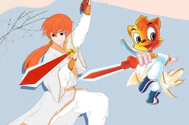 拟人化的虹猫蓝兔，画风真的很棒，大奔开了10级美颜