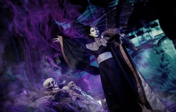 高配版《哪吒传奇》角色cos，石矶妖气冲天，妲己真人美如画！