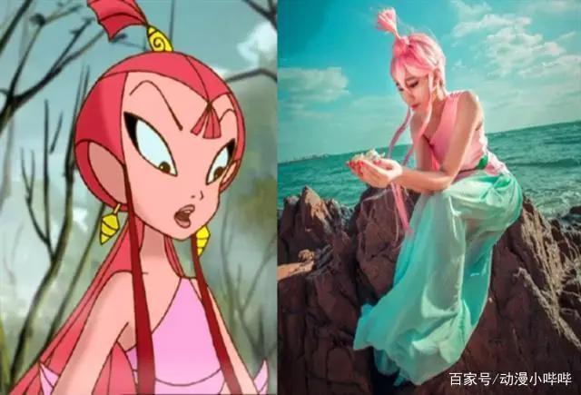 《哪吒传奇》被真人COS后，妲己美如画，石矶娘娘是“童年噩梦”