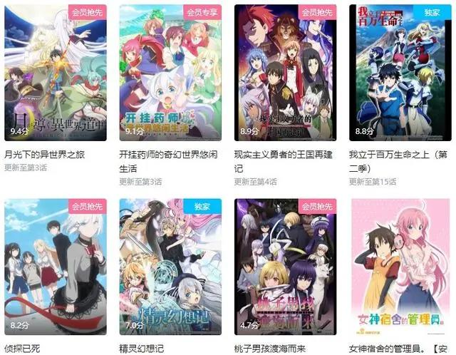 七月新番评分陆续出炉，最高9.8，最低4.7