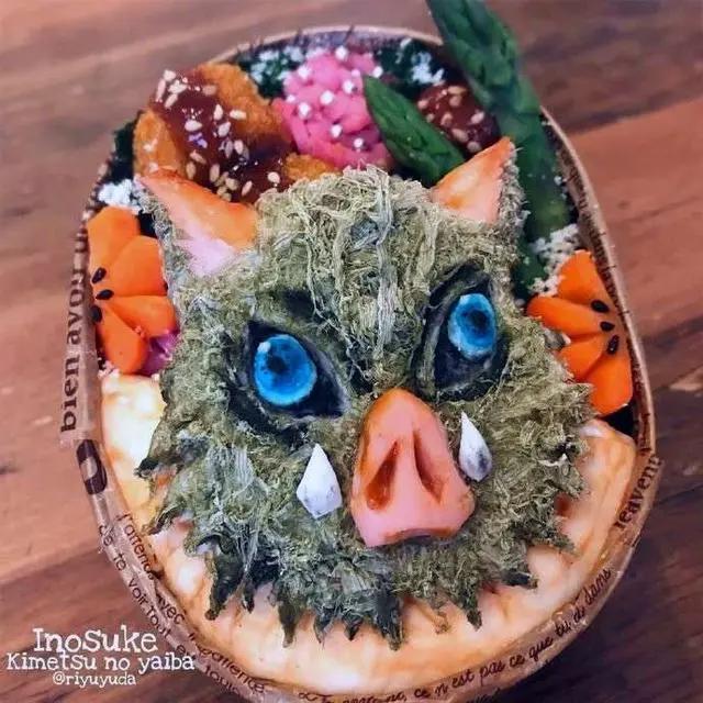 鬼灭之刃版“便当”，炭治郎、弥豆子被神还原，粉丝：不忍心吃掉