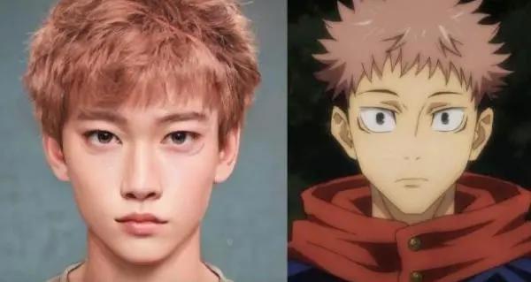 网友设计鬼灭和咒术真人形象，祢豆子可爱，伏黑惠刺猬头不见了