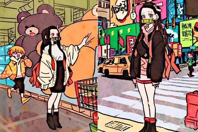 推特画师笔下的祢豆子你们见过吗？网友吐槽：有种超模的感觉