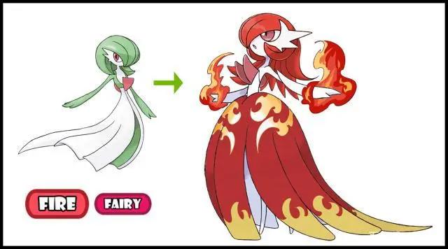 精灵宝可梦：沙奈朵的8种“新mega”，飞行属性变“小仙女”超美