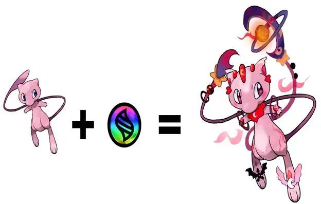 精灵宝可梦：同人mega进化，皮卡丘有2种形态，拥有光与暗的梦幻