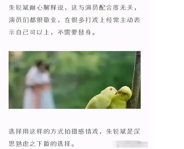 《长歌行》战斗场面全用动漫？接吻镜头全用“小鸟”？