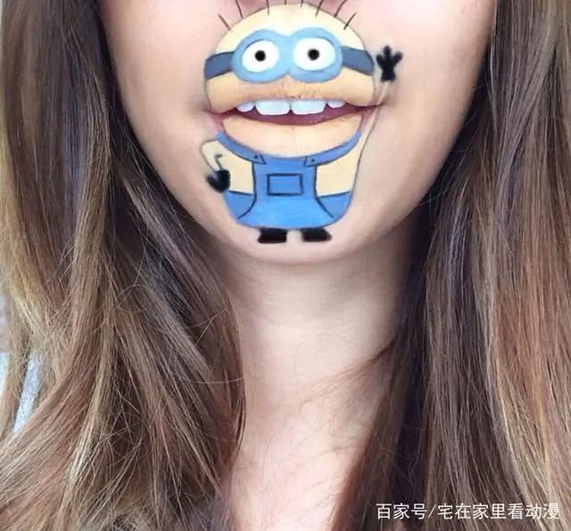 唇上的动漫人物：跳跳虎神还原，忍者神龟却被毁的面目全非！