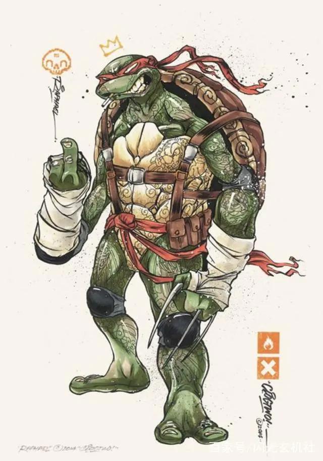 动漫人物《忍者神龟》：画风独特的造型欣赏