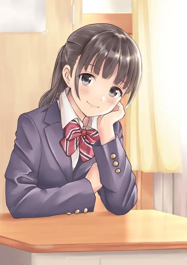 漫画图册分享：清新而可爱的校园风少女，宛如圣洁的天使