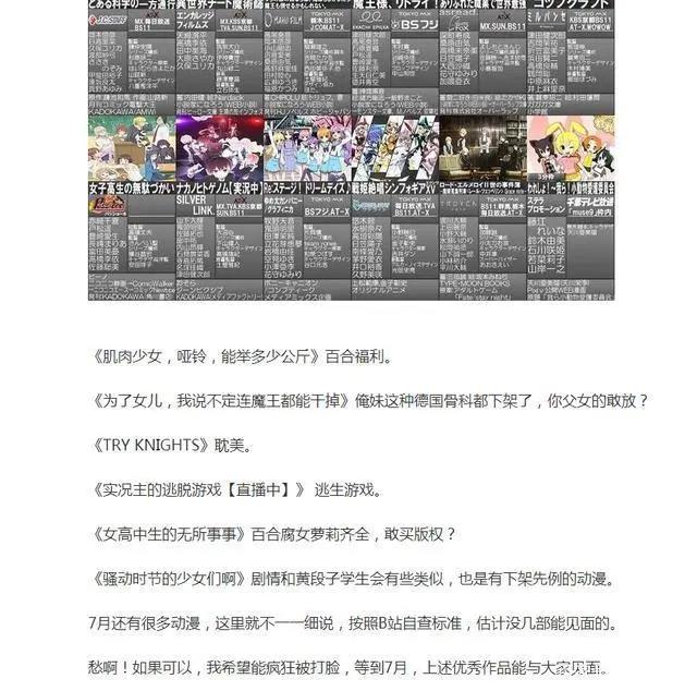 7月新番版权争夺战，B站暂时领跑，腾讯持续爆发，爱奇艺凉透