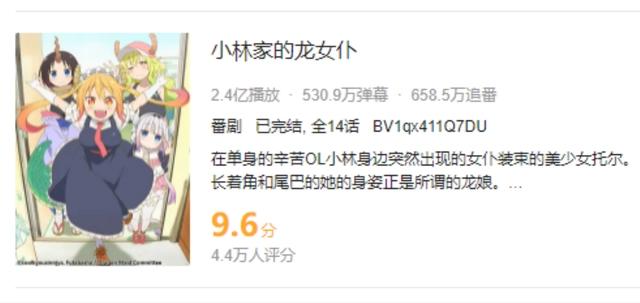 《小林家的龙女仆》第二季将袭：粉毛新角色登场，康娜可爱依旧