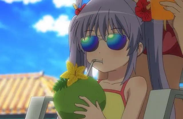 悠哉日常大王剧场版里的这位妹子真可爱，还是黑皮