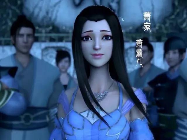 斗破苍穹：动漫颜值萧薰儿、纳兰嫣然辣眼睛，雅妃堪称绝世美女