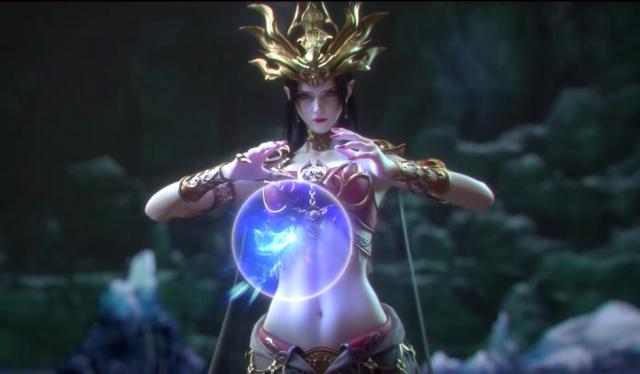 斗破苍穹第三季：美杜莎变巨蟒吞噬异火，结局失败被烧得体无完肤