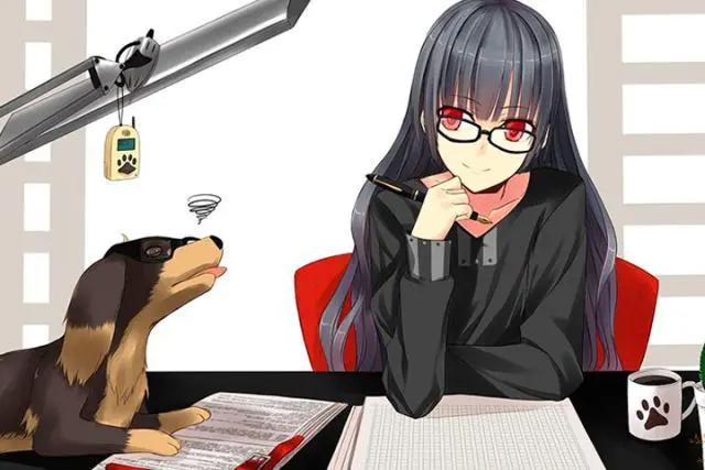 动漫：可爱的作家妹子，第二位居然捡到了一只会说话的狗？