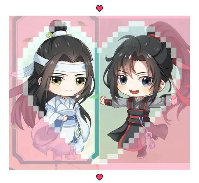 《魔道祖师》周六忘叽新图，忘羡日常秀恩爱，Q版动画何时上线？