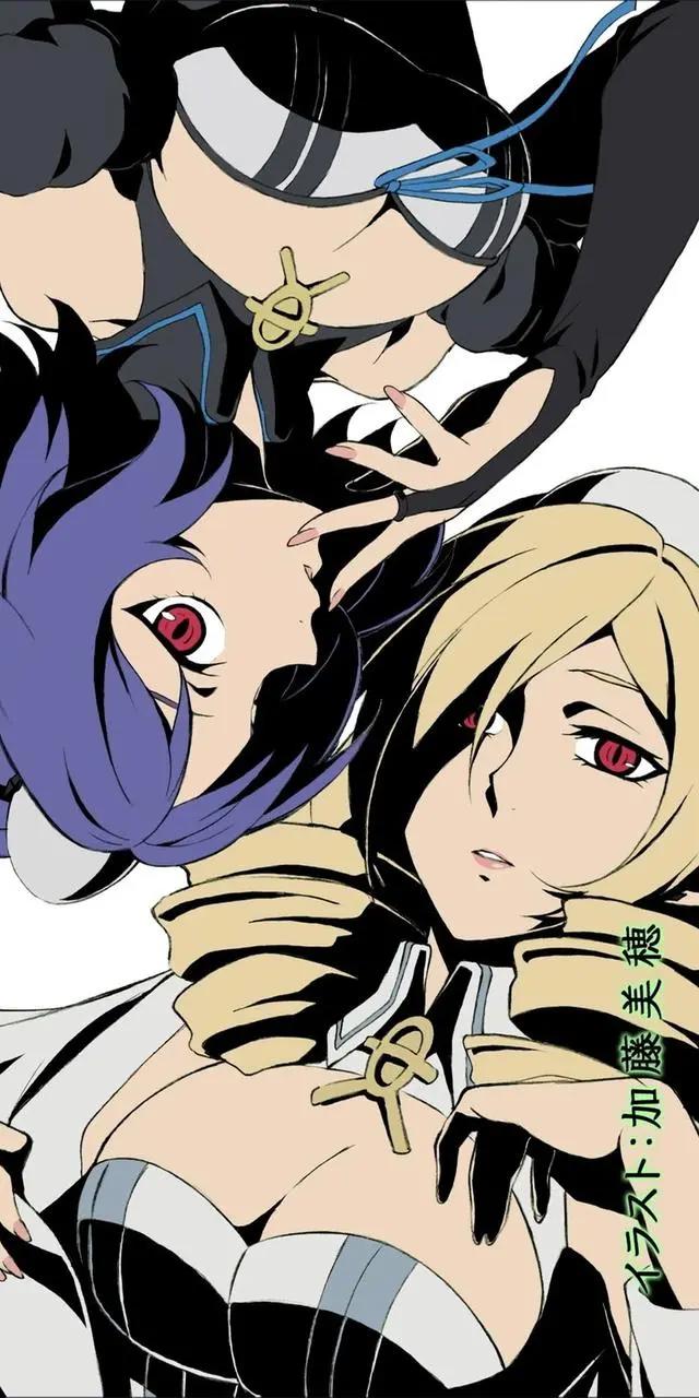 《终结的炽天使》冯·斯克鲁德，动漫全面屏壁纸，优雅冷静的姐姐