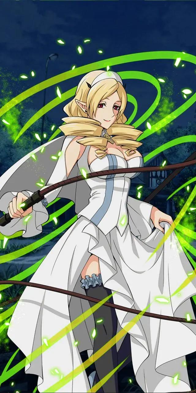 《终结的炽天使》冯·斯克鲁德，动漫全面屏壁纸，优雅冷静的姐姐