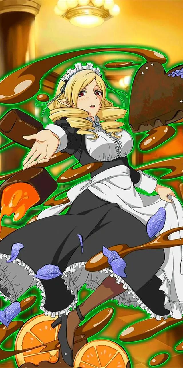 《终结的炽天使》冯·斯克鲁德，动漫全面屏壁纸，优雅冷静的姐姐