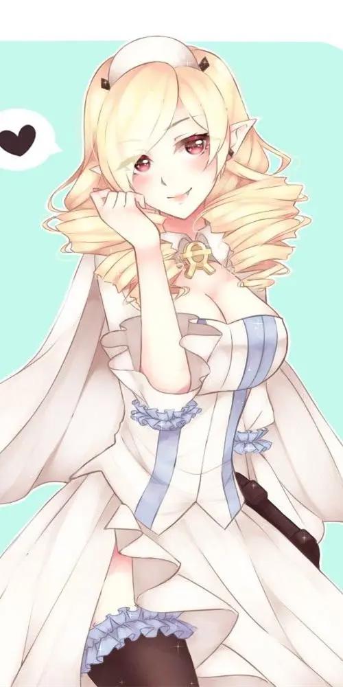 《终结的炽天使》冯·斯克鲁德，动漫全面屏壁纸，优雅冷静的姐姐