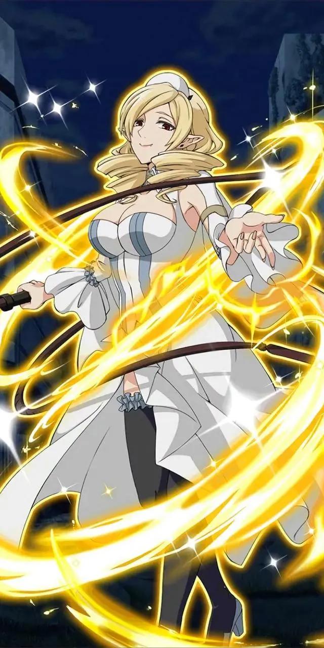 《终结的炽天使》冯·斯克鲁德，动漫全面屏壁纸，优雅冷静的姐姐