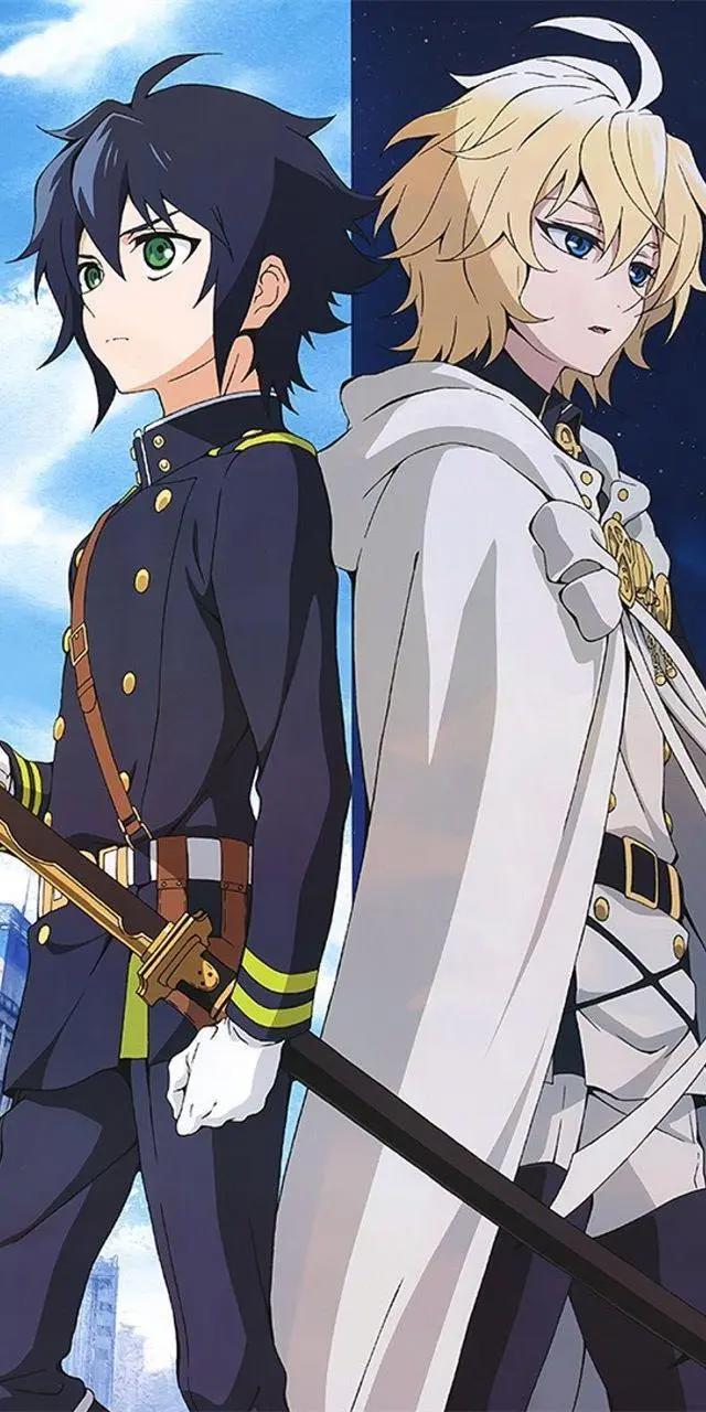 《终结的炽天使》动漫全面屏壁纸无水印分享，全员都是颜王