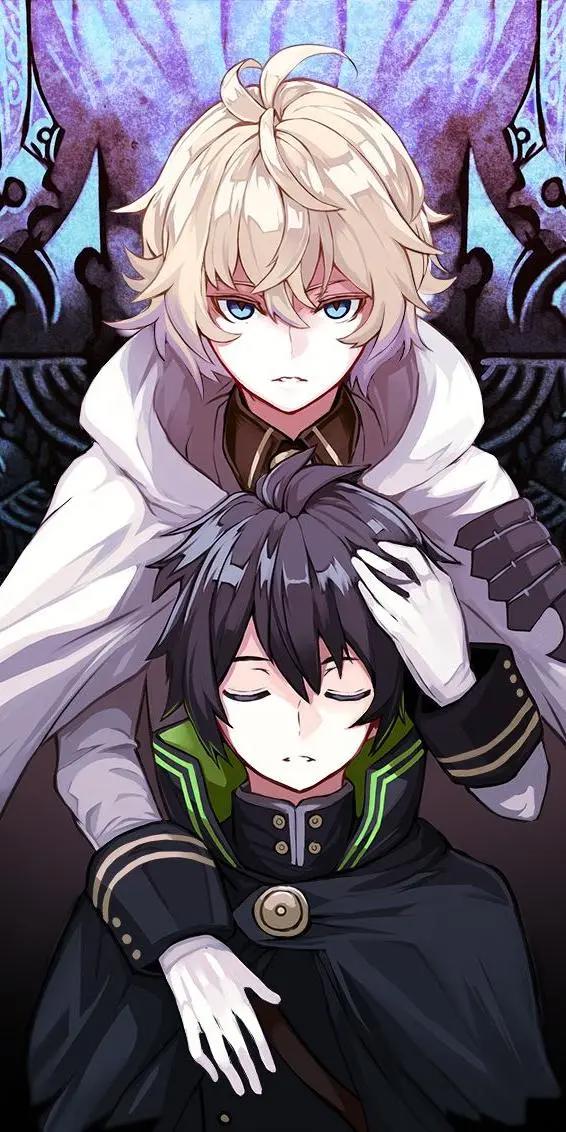 《终结的炽天使》动漫全面屏壁纸无水印分享，全员都是颜王