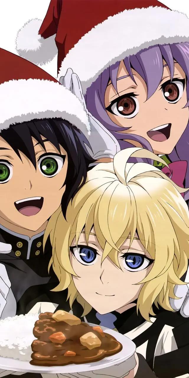 《终结的炽天使》动漫全面屏壁纸无水印分享，全员都是颜王