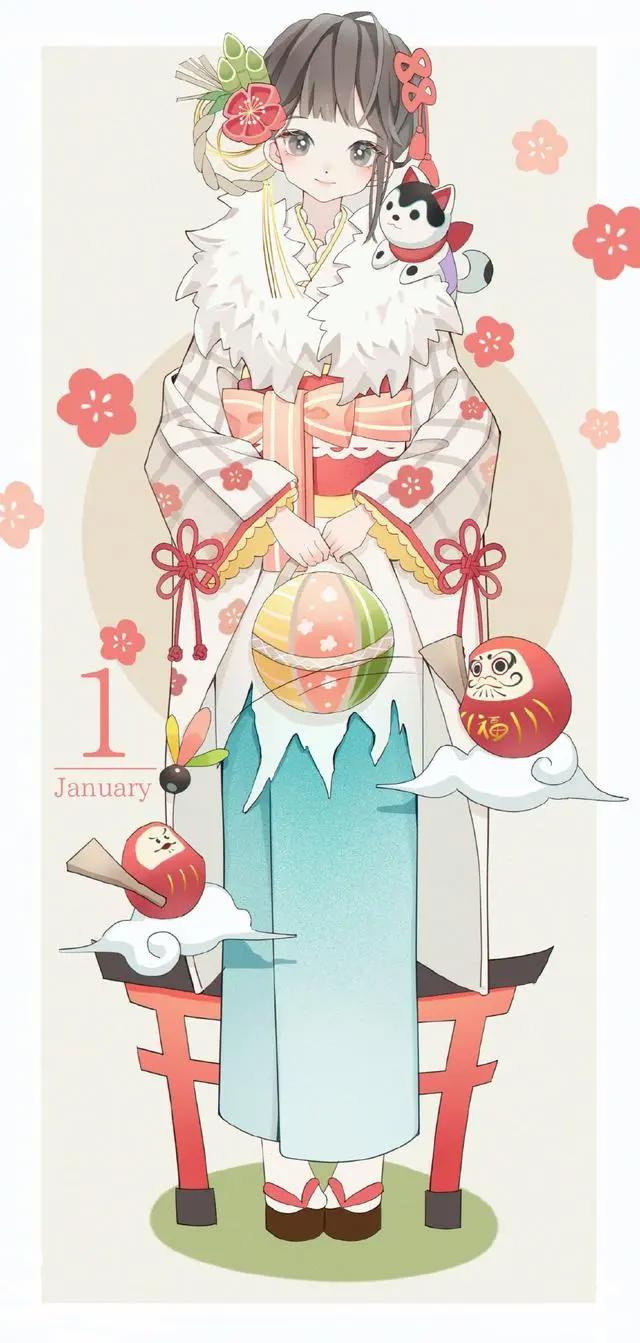 漫画家将月份“拟人化”，五月是元气小巫女，九月变萌呆兔耳娘！