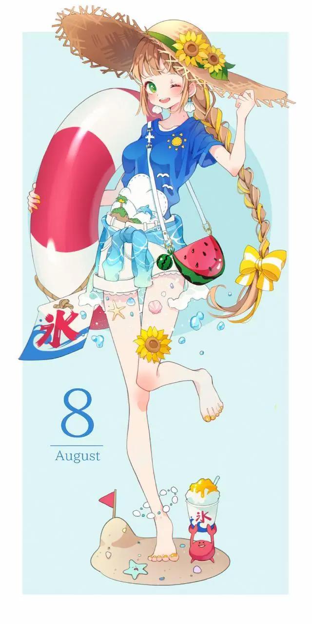日本画师绘制“12月拟人”，9月是萌兔美少女，4月一眼惊艳