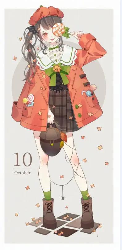 日本画师绘制“12月拟人”，9月是萌兔美少女，4月一眼惊艳