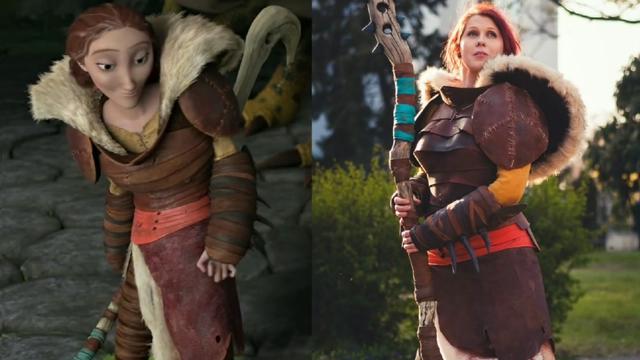 驯龙高手COS：小嗝嗝英俊帅气，亚丝翠COS作品超越原作