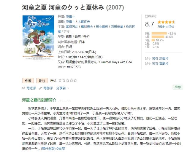 别只知道看宫崎骏啦！还有这么多高分动漫电影可以收藏起来慢慢看