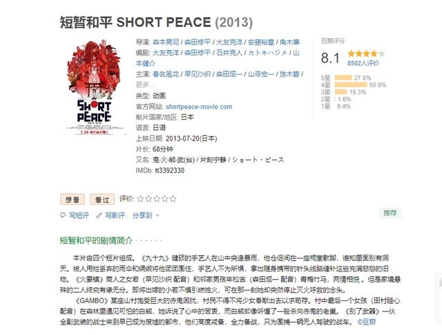 别只知道看宫崎骏啦！还有这么多高分动漫电影可以收藏起来慢慢看