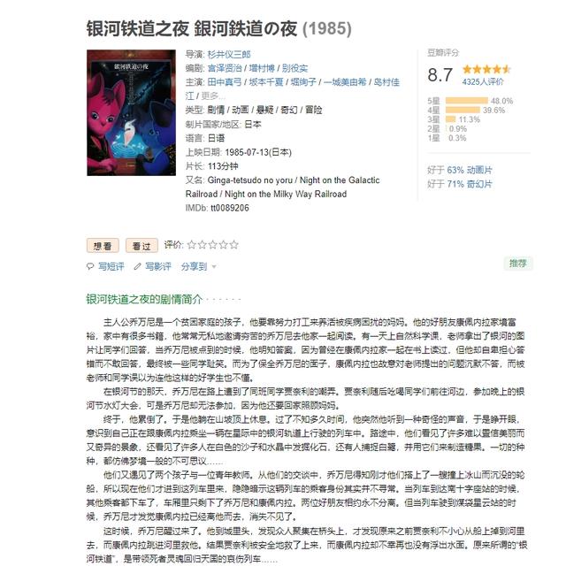 别只知道看宫崎骏啦！还有这么多高分动漫电影可以收藏起来慢慢看