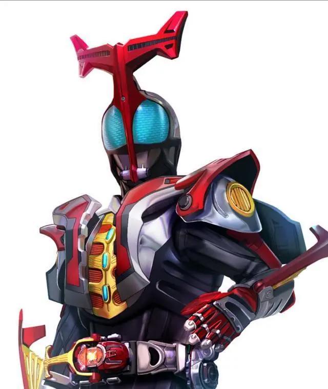 四个假面骑士的终极形态，全都是红色为主的