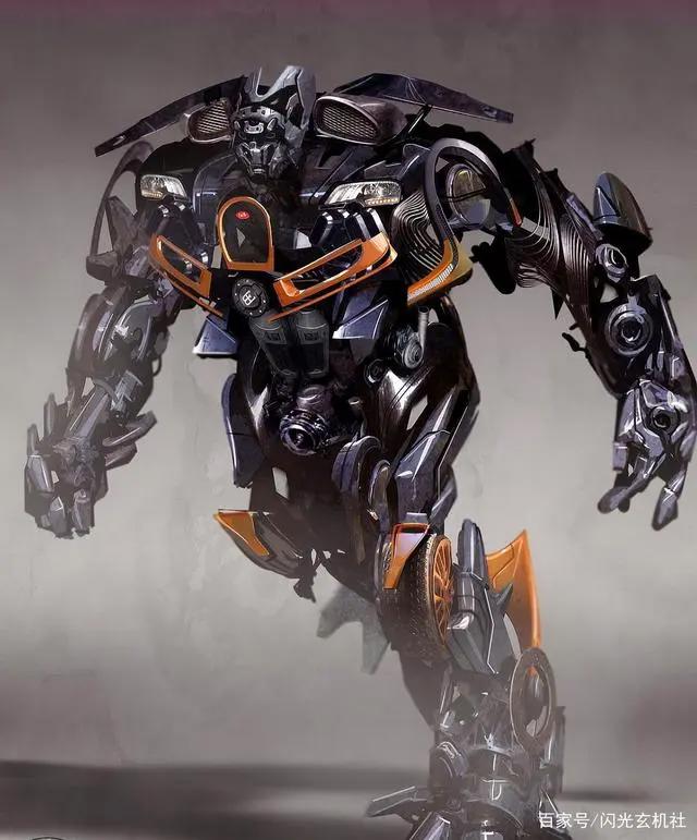 变形金刚动漫人物：《最后的骑士》概念设定中的魅甲刀客-漂移