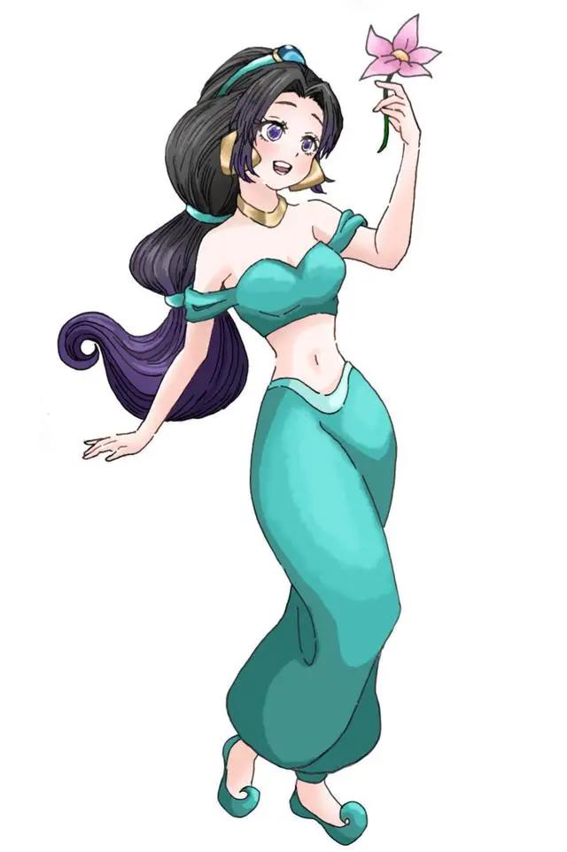 鬼灭之刃版迪士尼公主，恋柱俏皮，祢豆子妹妹化身美人鱼