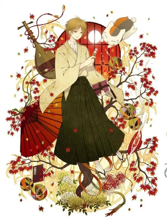 关于《夏目友人帐》的四季插画，画风获得一致好评，更被称为神图