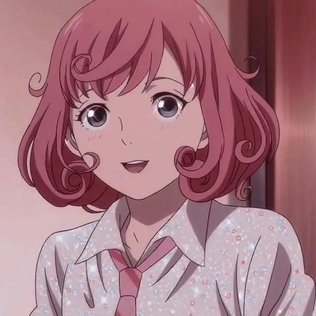 《野良神》惠比寿小福，贫乏神，可爱的粉红短发女生，动漫头像