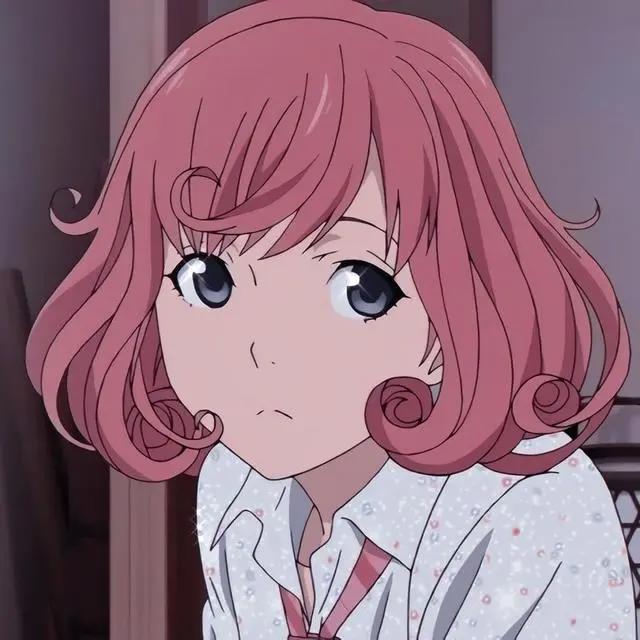 《野良神》惠比寿小福，贫乏神，可爱的粉红短发女生，动漫头像