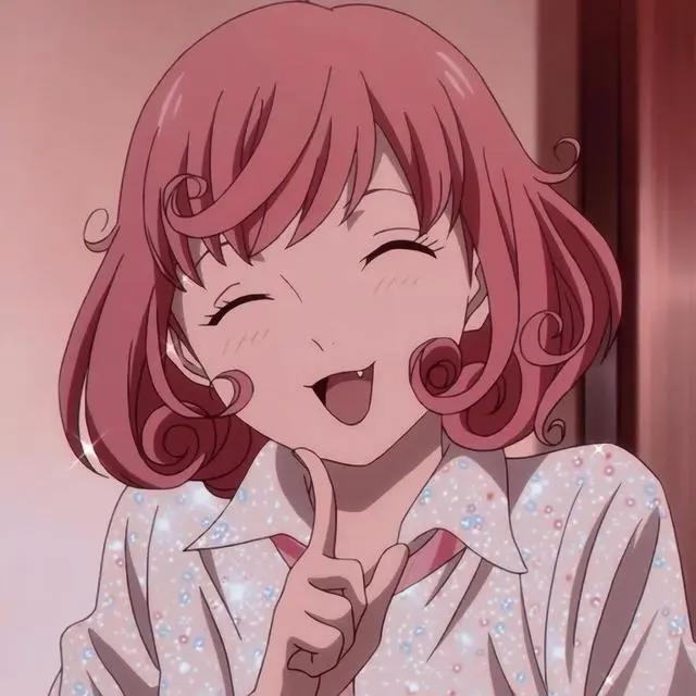 《野良神》惠比寿小福，贫乏神，可爱的粉红短发女生，动漫头像