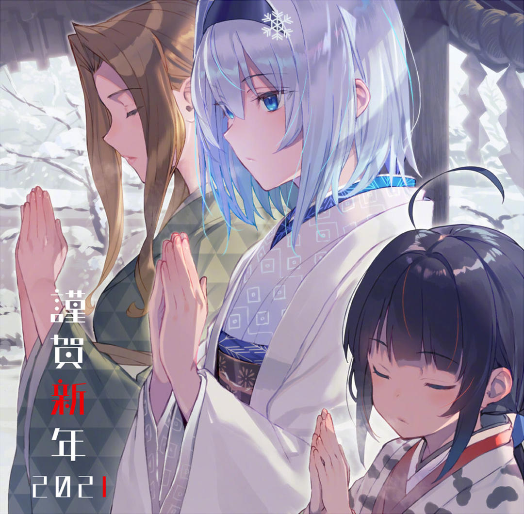 清澈温柔的童话梦幻感美少女插画，画面的光影处理得很好