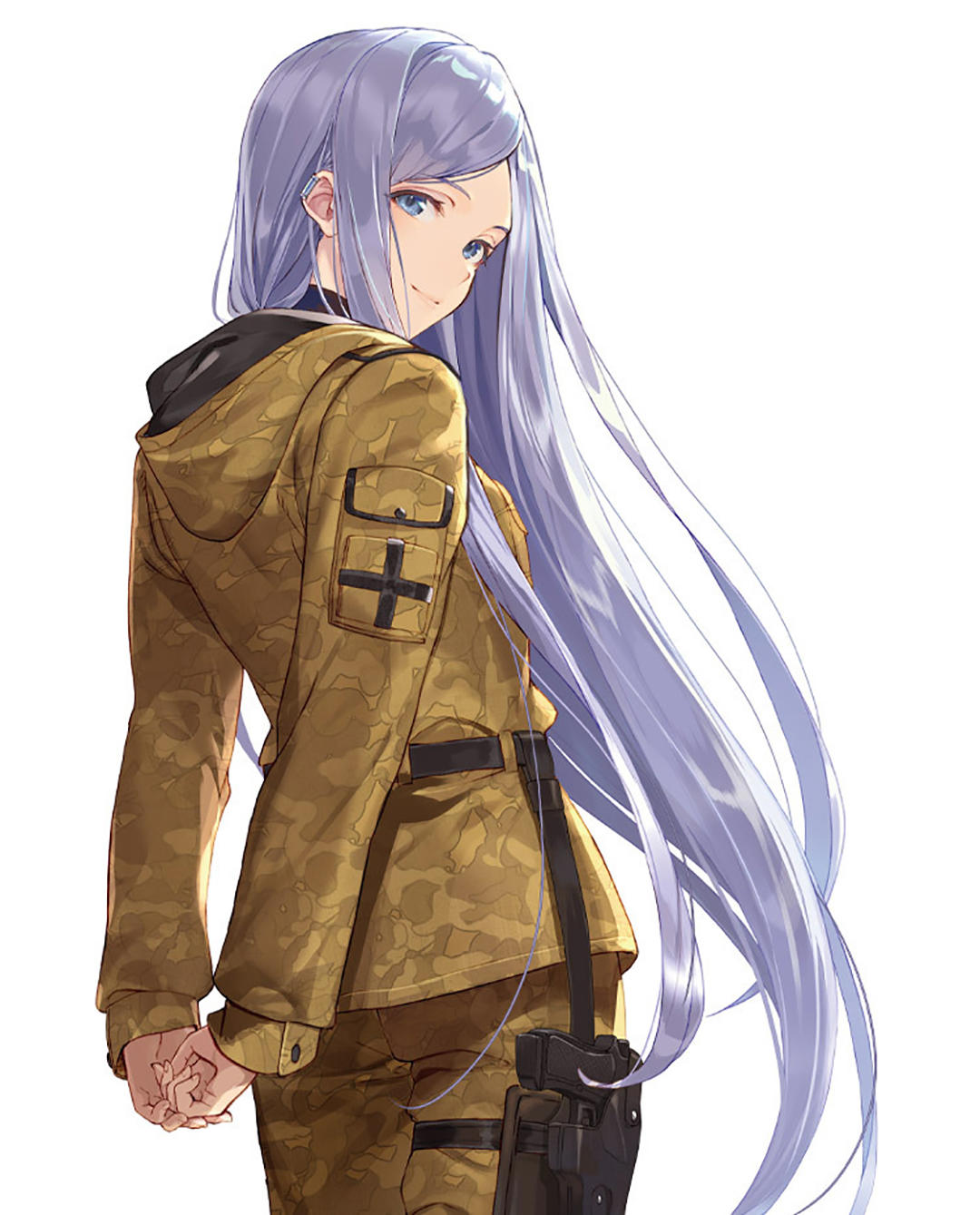 清澈温柔的童话梦幻感美少女插画，画面的光影处理得很好